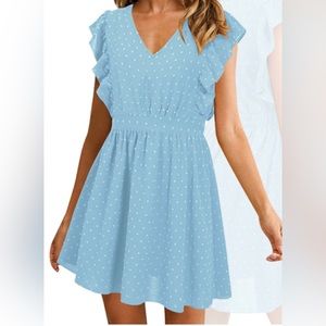 SOLERSUN Summer V Neck Ruffle Dress